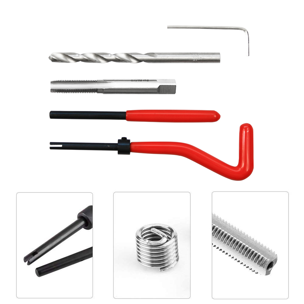 25pcs Thread Repair Kit M7 x 1.0mm Metric Thread Repair Insert Kit