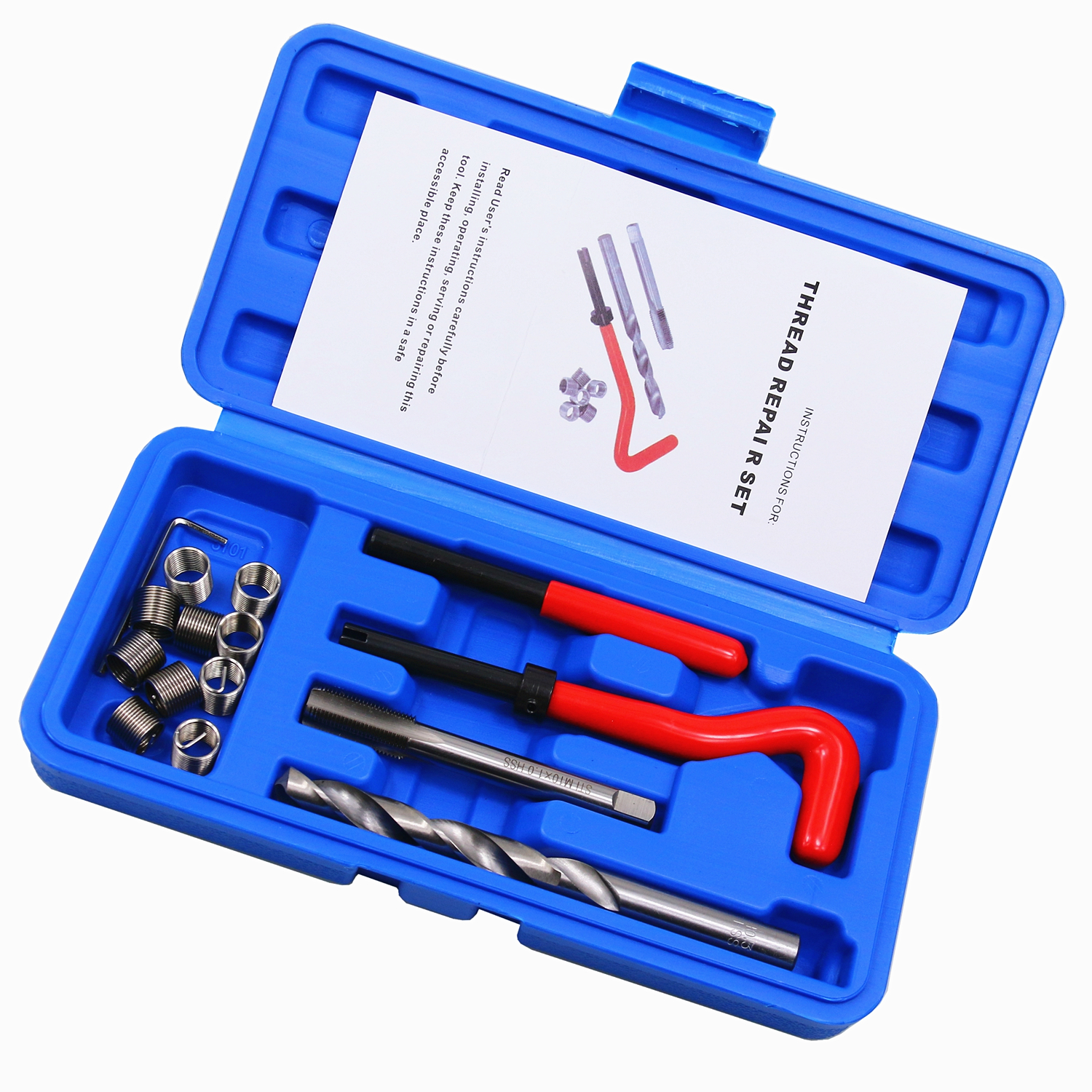 Wholesale Metric Thread Repair Kit M10 x1.0MM Auto Repairing Thread Repair Recoil Insert Kit (M10-1.0) - Image 2