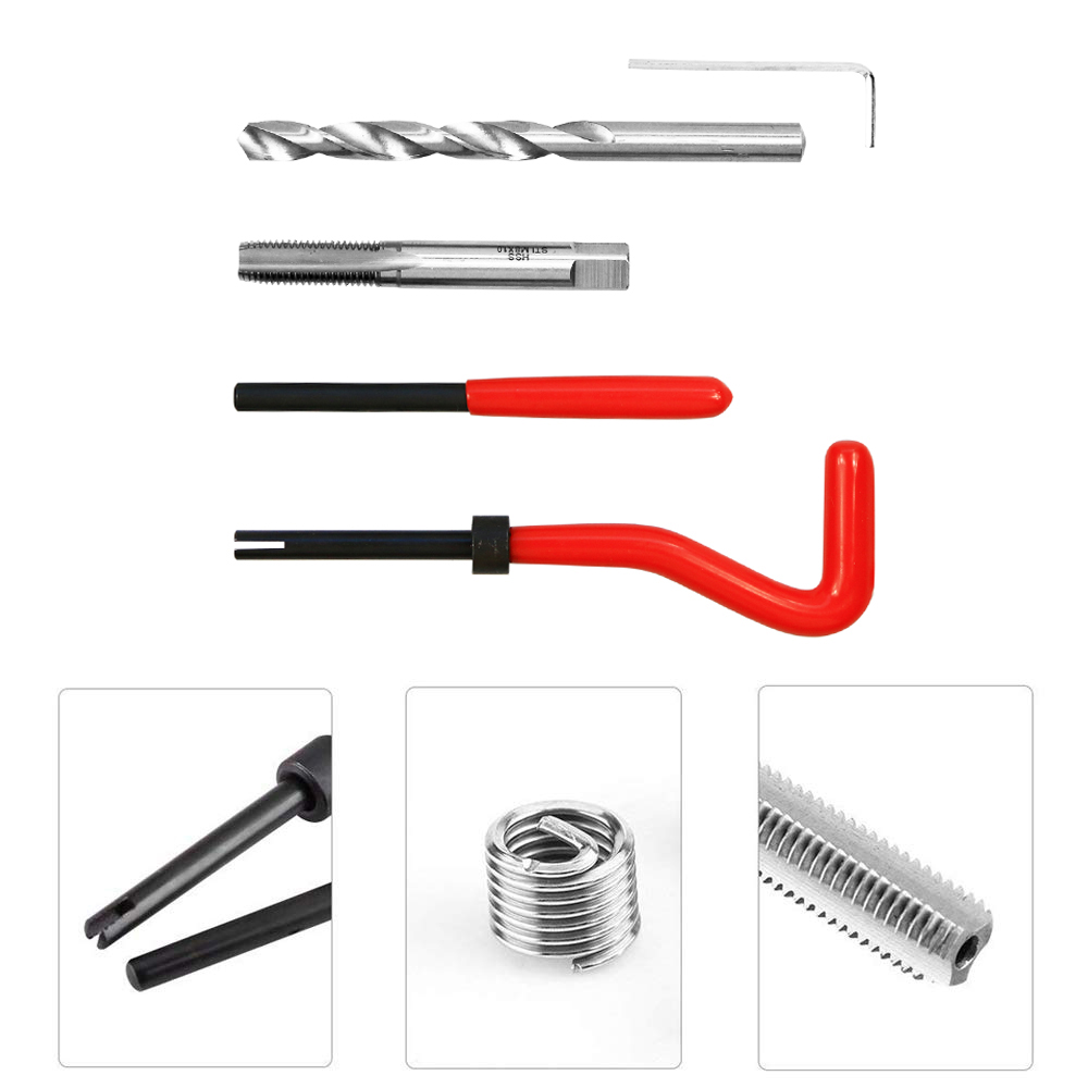 Wholesale Metric Thread Repair Kit M8 x1.0MM Auto Repairing Thread Repair Recoil Insert Kit (M8-1.0) - Image 6