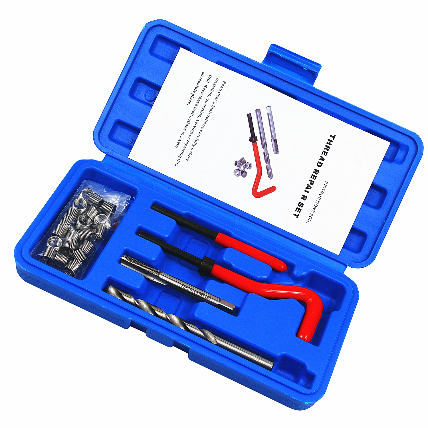 Wholesale Metric Thread Repair Kit M8 x1.0MM Auto Repairing Thread Repair Recoil Insert Kit (M8-1.0) - Image 2