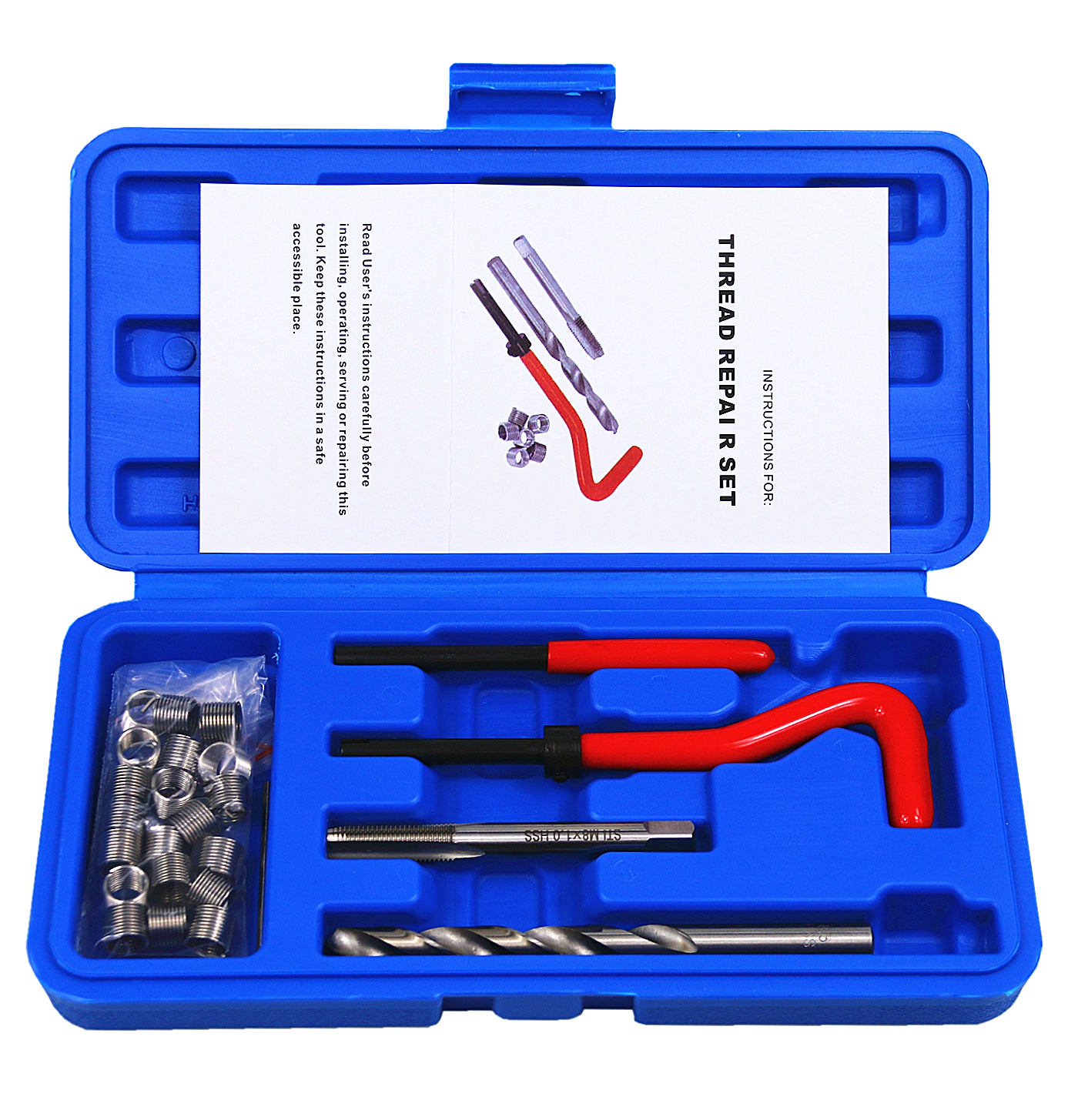 Wholesale Metric Thread Repair Kit M8 x1.0MM Auto Repairing Thread Repair Recoil Insert Kit (M8-1.0)