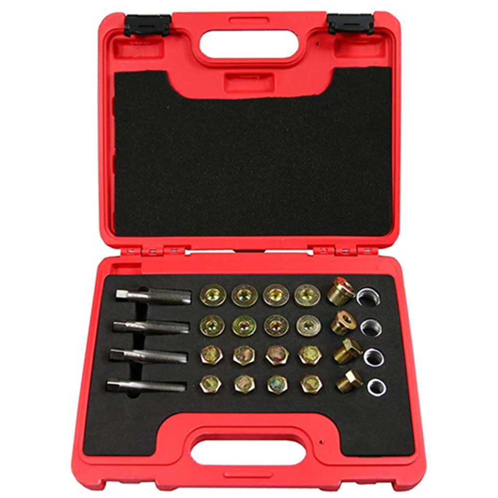 Wholesale 64Pcs Oil Pan Thread Repair Kit Sump Gearbox Drain Plug Tool Set